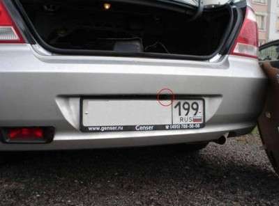 Установка на авто, камеры заднего вида