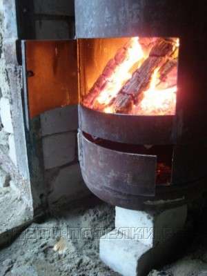 Буржуйка из газового баллона для гаража