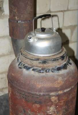 Буржуйка из газового баллона для гаража